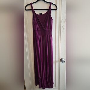 Twist Strap Purple Maxi Dress From Faded Glory Size Small